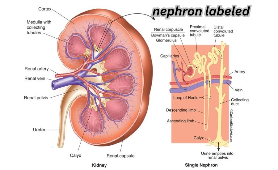 nephron labeled